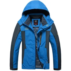 Online OUKU Men's Waterproof Hiking Jacket Hiking Windbreaker Summer Outdoor Solid Color Thermal Warm Windproof Lightweight Breathable Jacket Hoodie Top Camping / Hiking Hunting Ski / Snowboard Black / Red Bule