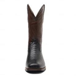 Sale OUKU Men's Western Cowboy Boots with Snakeskin Print and Intricate Faux Leather Design – Stylish and Durable Footwear for Rodeo and Country Events