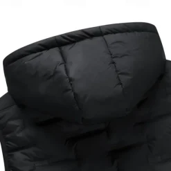 New OUKU Men's Windbreaker Quilted Puffer Vest Quilted Full Zip Sleeveless Outerwear Casual Athleisure Spring Hooded Thermal Warm Windproof Fitness Gym Workout Running Sportswear Activewear Solid Colored