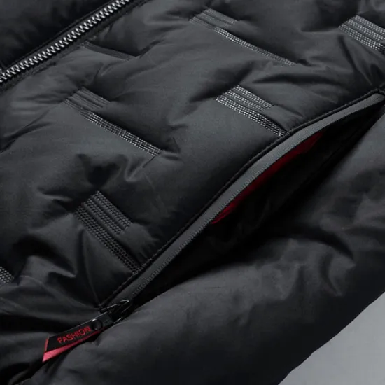 New OUKU Men's Windbreaker Quilted Puffer Vest Quilted Full Zip Sleeveless Outerwear Casual Athleisure Spring Hooded Thermal Warm Windproof Fitness Gym Workout Running Sportswear Activewear Solid Colored