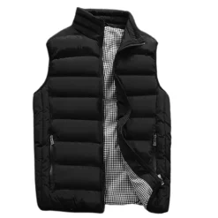Discount OUKU Men's Windbreaker Quilted Puffer Vest Quilted Full Zip Sleeveless Outerwear Casual Athleisure Winter Thermal Warm Waterproof Windproof Fitness Gym Workout Running Sportswear Activewear Solid Colored