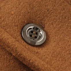 Hot OUKU Men's Windbreaker Wool Coat Trench Coat Daily Vacation Fall & Winter Wool Thermal Warm Windproof Outerwear Clothing Apparel Fashion Classic Plain Pocket Lapel Single Breasted