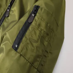 Online OUKU Men's Winter Coat Bomber Jacket Jacket Casual Jacket Outdoor Daily Wear Warm Pocket Fall Winter Plain Fashion Streetwear Lapel Regular Black Royal Blue Army Green Jacket