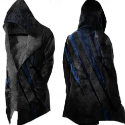 Sale OUKU Men's Winter Coat Fleece Jacket Jacket Daily Wear Vacation Fleece Lining With Pockets Print Front Pocket Fall & Winter Footprint / Paw Streetwear Sport Hoodie Regular Blue Green Purple Dark Gray Gray