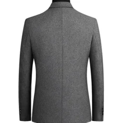 Best OUKU Men's Winter Coat Overcoat Trench Coat Daily Winter Polyester Thermal Warm Washable Outerwear Clothing Apparel Business Blazers Solid Colored Pocket Lapel Single Breasted