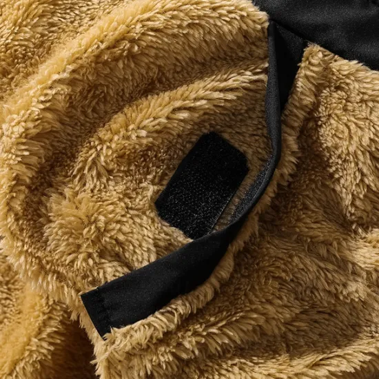 New OUKU Men's Winter Coat Parka Pocket Polyster Fleece lined Vacation Daily Wear Date Regular Fashion Casual Comfortable Thermal Warm Fall & Winter Solid / Plain Color Puffer Jacket Black