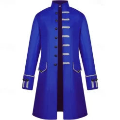 New OUKU Men's Winter Coat Peacoat Coat Business Casual Winter Fall Cotton Blend Windproof Warm Outerwear Clothing Apparel Stylish Casual non-printing Pure Color Pocket Stand Collar Single Breasted