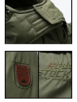Outlet OUKU Men's Winter Coat Puffer Jacket Parka Pocket Full Zip Outdoor Daily Long Sporty Casual Thermal Warm Breathable Fall Winter Solid Color Black Army Green Royal Blue Khaki Puffer Jacket