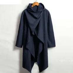 Online OUKU Men's Winter Coat Transition Jacket Trench Coat Cloak / Capes Vacation Business Spring Fall Cotton Blend Quick Dry Lightweight Outerwear Clothing Apparel Streetwear Stylish non-printing Pure Color