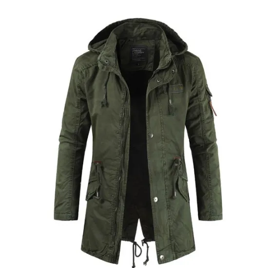 New OUKU Men's Winter Coat Windbreaker Casual Jacket Trench Coat Business Casual Winter Thermal Warm Windbreaker Outerwear Clothing Apparel Classic