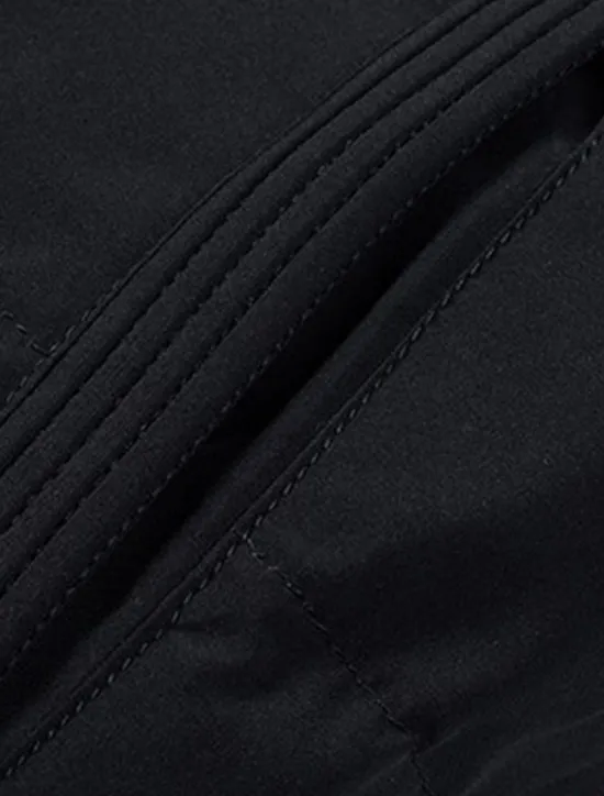 Discount OUKU Men's Winter Coat Winter Jacket Puffer Jacket Zipper Pocket Polyster Pocket Outdoor Date Casual Daily Regular Fashion Casual Thermal Warm Windproof Winter Plain Black White Red Green Puffer Jacket