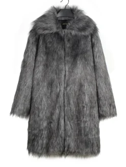 Best OUKU Men's Winter Coat Winter Jacket Fur Coat Daily Wear Vacation Soft Outdoor Pocket Winter Pure Color Warm Ups Comfort Lapel Black White Brown Light Grey Dark Coffee Jacket