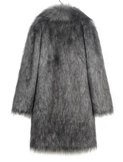 Best OUKU Men's Winter Coat Winter Jacket Fur Coat Daily Wear Vacation Soft Outdoor Pocket Winter Pure Color Warm Ups Comfort Lapel Black White Brown Light Grey Dark Coffee Jacket