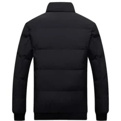 OUKU Men's Winter Coat Winter Jacket Puffer Jacket Cardigan Pocket Zipper Pocket Going out Casual Daily Hiking Windproof Warm Winter Pure Color Black Red Light Grey Army Green Puffer Jacket
