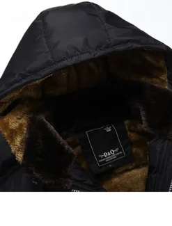 Sale OUKU Men's Winter Coat Winter Jacket Puffer Jacket Quilted Jacket Camping & Hiking Warm Winter Solid Color Bright Black Black Puffer Jacket