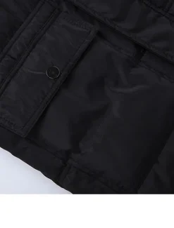 Sale OUKU Men's Winter Coat Winter Jacket Puffer Jacket Quilted Jacket Camping & Hiking Warm Winter Solid Color Bright Black Black Puffer Jacket