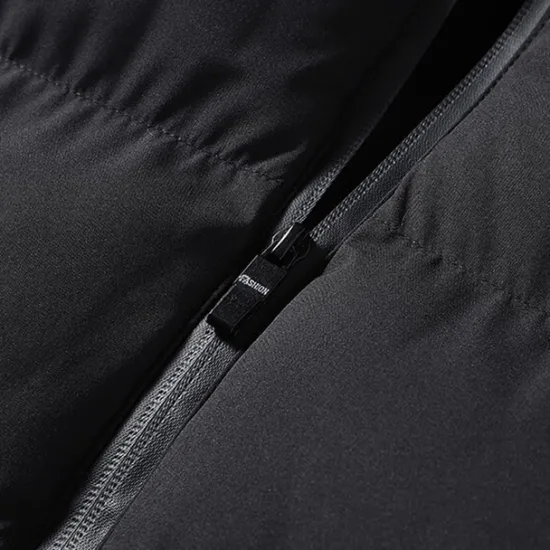 New OUKU Men's Winter Coat Winter Jacket Puffer Vest Gilet Quilted Vest Cardigan Casual Camping & Hiking Winter Pocket Polyester Windproof Warm Casual Solid / Plain Color Standing Collar Black Red Blue Gray