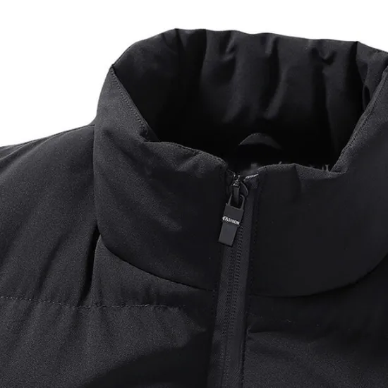 New OUKU Men's Winter Coat Winter Jacket Puffer Vest Gilet Quilted Vest Cardigan Casual Camping & Hiking Winter Pocket Polyester Windproof Warm Casual Solid / Plain Color Standing Collar Black Red Blue Gray
