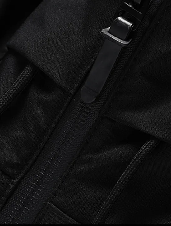 Hot OUKU Men's Winter Coat Winter Jacket Puffer Jacket Zipper Pocket Polyster Pocket Outdoor Date Casual Daily Regular Fashion Casual Windproof Warm Winter Plain Black Blue Gray Puffer Jacket