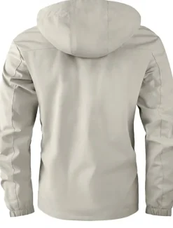 Hot OUKU Men's Winter Coat Winter Jacket Sport Coat Raincoat Outdoor Camping & Hiking Waterproof Windbreaker Zipper Pocket Fall Winter Solid Color Fashion Streetwear Hooded Regular Wine Black White Army Green