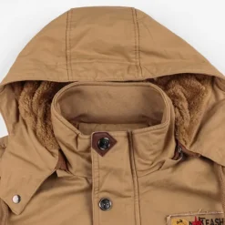 Best OUKU Men's Winter Coat Winter Jacket Fleece Jacket Work Jacket Street Casual Windproof Warm Fall Winter Tactical Cotton ArmyGreen Black khaki Jacket