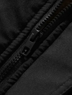 OUKU Men's Winter Coat Winter Jacket Puffer Jacket Fleece Jacket Zipper Pocket Polyster Pocket Outdoor Date Casual Daily Regular Fashion Casual Windproof Warm Winter Plain Puffer Jacket Black