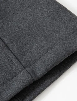 Best OUKU Men's Winter Coat Wool Coat Overcoat Business Casual Winter 30% Wool Windproof Warm Outerwear Clothing Apparel Chic & Modern Solid Colored Rolled collar