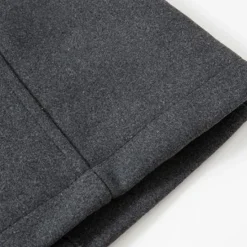 OUKU Men's Winter Coat Wool Coat Overcoat Business Casual Spring Winter Autumn Wool Windproof Warm Outerwear Clothing Apparel Active Chic & Modern Solid Colored Rolled collar Black