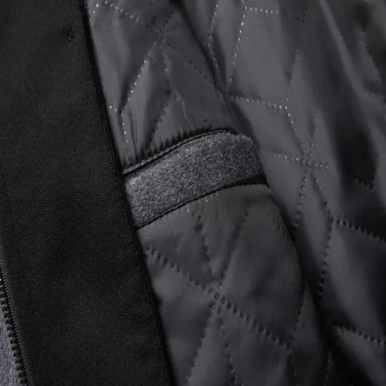 Outlet OUKU Men's Winter Coat Wool Coat Overcoat Daily Wear Going out Winter Wool Thermal Warm Washable Outerwear Clothing Apparel Fashion Warm Ups Solid Colored Detachable Hood Hooded Single Breasted