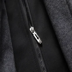 Outlet OUKU Men's Winter Coat Wool Coat Overcoat Daily Wear Going out Winter Wool Thermal Warm Washable Outerwear Clothing Apparel Fashion Warm Ups Solid Colored Detachable Hood Hooded Single Breasted