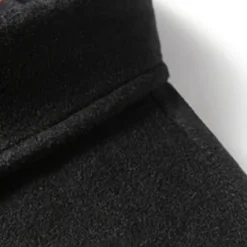 Best OUKU Men's Winter Coat Wool Coat Overcoat Vacation Business Winter Wool Thermal Warm Outdoor Outerwear Clothing Apparel Fashion Warm Ups Solid Colored Pocket Lapel Single Breasted Black