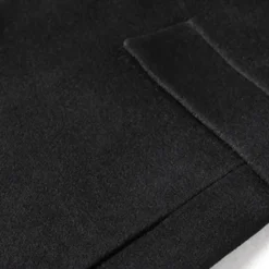 Best OUKU Men's Winter Coat Wool Coat Overcoat Vacation Business Winter Wool Thermal Warm Outdoor Outerwear Clothing Apparel Fashion Warm Ups Solid Colored Pocket Lapel Single Breasted Black