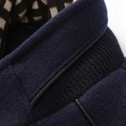 Clearance OUKU Men's Winter Coat Wool Coat Overcoat Business Casual Winter 52% Wool Windproof Warm Outerwear Clothing Apparel Stylish Classic & Timeless non-printing Solid Color Pocket Stand Collar Single Breasted