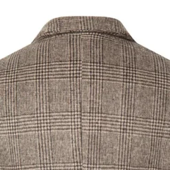 Sale OUKU Men's Winter Coat Wool Coat Overcoat Office & Career Daily Wear Winter Polyester Thermal Warm Washable Outerwear Clothing Apparel Fashion Warm Ups Plain Pocket Lapel Single Breasted