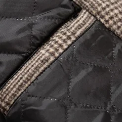 Sale OUKU Men's Winter Coat Wool Coat Overcoat Office & Career Daily Wear Winter Polyester Thermal Warm Washable Outerwear Clothing Apparel Fashion Warm Ups Plain Pocket Lapel Single Breasted