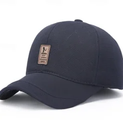Online OUKU Men's Winter Hats Winter Warm Cap Winter Baseball Cap Black Dark Navy Polyester Adjustable Fashion Modern Contemporary Daily Wear Festival Plaid / Striped / Chevron / Round Solid / Plain Color