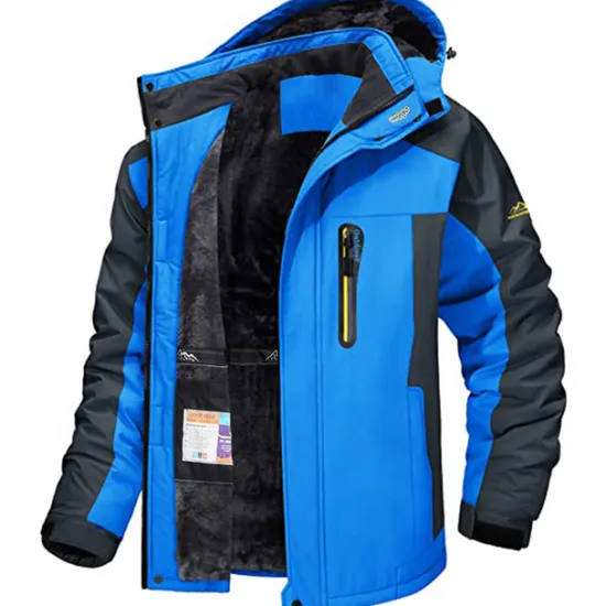 Discount OUKU Men's Winter Jacket Fleece Jacket Softshell Jacket Windbreaker Climbing Snow Sports Thermal Warm Waterproof Hooded Waterproof Winter Autumn / Fall Sportswear Regular Red Army Green Light Black Light
