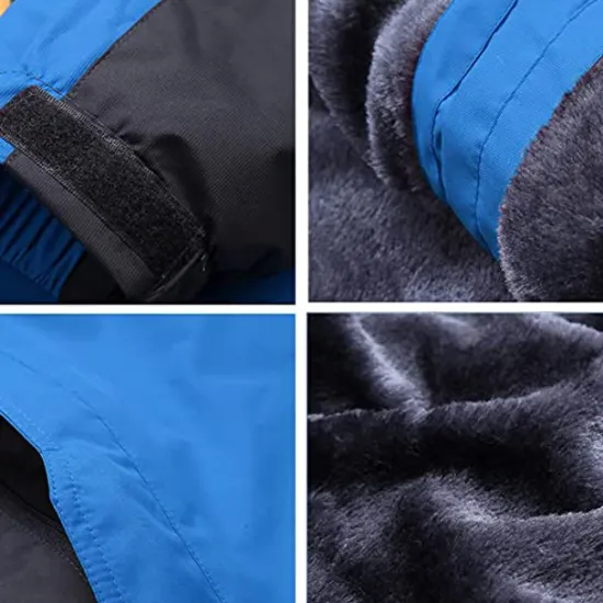 Discount OUKU Men's Winter Jacket Fleece Jacket Softshell Jacket Windbreaker Climbing Snow Sports Thermal Warm Waterproof Hooded Waterproof Winter Autumn / Fall Sportswear Regular Red Army Green Light Black Light