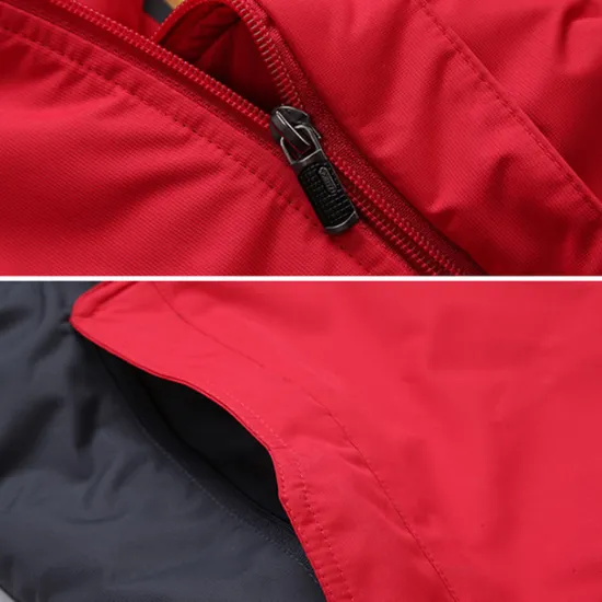 Discount OUKU Men's Winter Jacket Fleece Jacket Softshell Jacket Windbreaker Climbing Snow Sports Thermal Warm Waterproof Hooded Waterproof Winter Autumn / Fall Sportswear Regular Red Army Green Light Black Light
