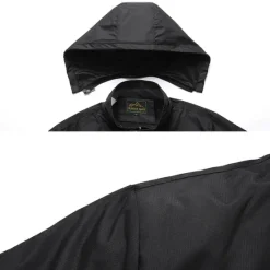 Sale OUKU Men's Winter Jacket Hiking Jacket Rain Jacket Windcheater Jacket Sports & Outdoor Camping & Hiking Waterproof Windproof Hooded Spring Fall Winter Patchwork Ivory white Black Orange Army Green Dark