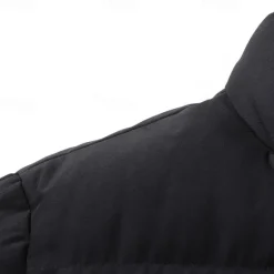New OUKU Men's Winter Jacket Puffer Jacket Padded Zipper Pocket Polyster Pocket Outdoor Date Casual Daily Regular Fashion Casual Thermal Warm Windproof Winter Plain Black Navy Blue Light Grey Puffer Jacket