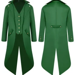 Best OUKU Men's Winter Jacket Trench Coat Cloak / Capes Party Halloween Fall Winter Nylon Waterproof Outerwear Clothing Apparel Fashion Cosplay Vintage Style