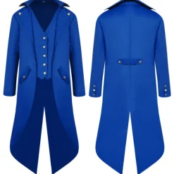 Best OUKU Men's Winter Jacket Trench Coat Cloak / Capes Party Halloween Fall Winter Nylon Waterproof Outerwear Clothing Apparel Fashion Cosplay Vintage Style