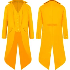 Best OUKU Men's Winter Jacket Trench Coat Cloak / Capes Party Halloween Fall Winter Nylon Waterproof Outerwear Clothing Apparel Fashion Cosplay Vintage Style