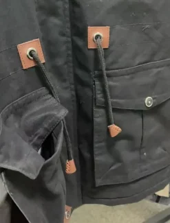 Sale OUKU Men's Winter Jacket Winter Coat Work Jacket Outdoor Street Windproof Warm Drawstring Winter Solid Colored Fashion Keep Warm Stand Collar Regular Cotton Fleece Black Army Green Khaki Jacket