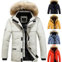 Discount OUKU Men's Winter Polyester Thermal Warm Fleece Lining Windproof Breathable orange Cream Screen Color grey blue Vest