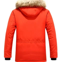 Discount OUKU Men's Winter Polyester Thermal Warm Fleece Lining Windproof Breathable orange Cream Screen Color grey blue Vest