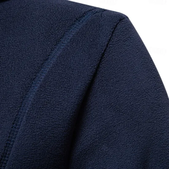 Discount OUKU Mens Winter Solid Fleece Hoody High Quality Warm Casual Drawstring Hat Sweatshirt Soft Shell Hoodies for Men