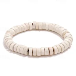 Hot OUKU Men's Women's Bead Bracelet Classic Vintage Theme Fashion Boho Wood Bracelet Jewelry Black / Ink Blue / Brown For Daily Holiday Festival