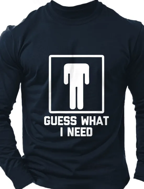 Hot OUKU Men's Word / Phrase Abstract T Shirt Long Sleeve Shirt 100% Cotton Long Sleeve Graphic Shirt Dark Heather Grey Black Wine Comfortable Tee Vacation Street Fashion Designer Clothing